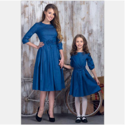 

AU Stock Mother Daughter Matching Bownot Party Tutu Dress For Family Women Girls