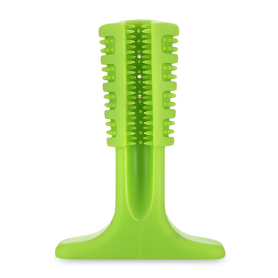 

Puppy Silicone Toothbrush Chew Teeth Cleaning Soft Brushing Stick Bite Dog Toy
