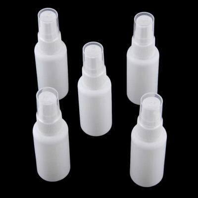 

5pcs 30ml Travel White Plastic Perfume Atomizer Empty Small Spray Bottle