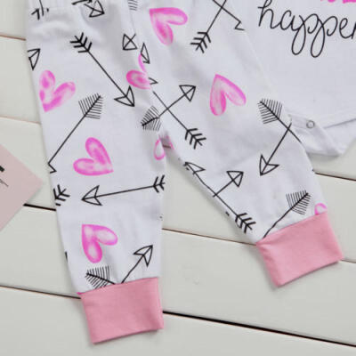 

UK Stock Newborn Baby Girl RomperPants Jumpsuit Bodysuit Clothes Outfit 0-24M