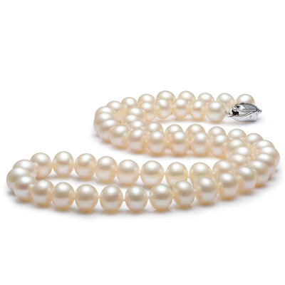 

Beijing Run Pearl Fanghua 7-8mm fresh water near round pearl necklace white 40cm