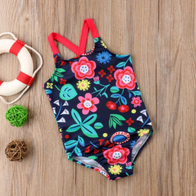 

Kids Toddler Baby Girls Flower Swimsuit Swimwear Beachwear Swimming Costume AU