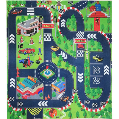 

Road Playmat ToyKids Carpet PlaymatGreat For Playing With Cars&ToysChildren Educational Road Traffic Play Mat- Learn&Ha