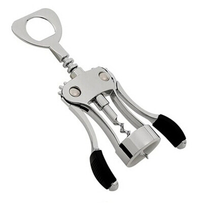 

UpperX Professional Zinc Alloy Wine Bottle Opener Handle Pressure Corkscrew Red Wine Opener Kitchen Accessory Bar Tool
