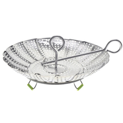 

UpperX Vegetable Steamer fold Basket Complete Bundle Convenient to prevent burns