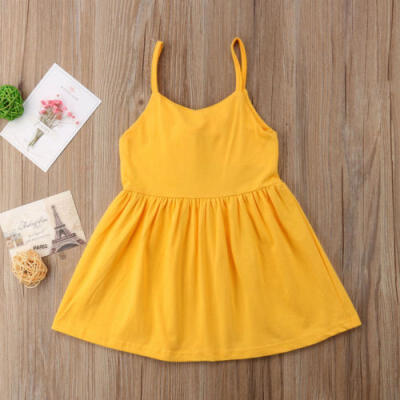 

Summer Strap Dress Newborn Baby Girl Bow-knot Princess Party Sundress Outfits AU