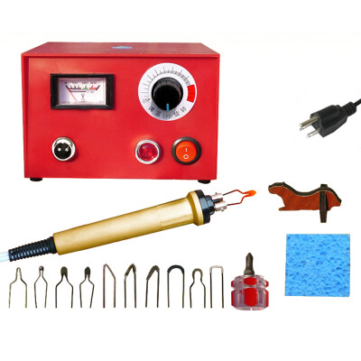 

Adjustable Temperature Wood Burning Machine Set 25W Pyrography Pen Machine Kit Handle Wood Crafts Burning Tools Electric Soldering