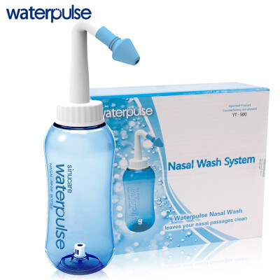 

Waterpulse Portable Nasal Rinse Cleaner 500ml Capacity Nasal Wash Bottle Irrigation Allergies Relief Rinse Neti Pot Nose Wash