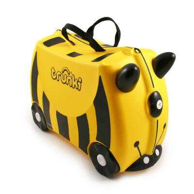 

trunki children's luggage cartoon pattern can mount the rod storage box outdoor suitcase 18L-small bee 3 years old or above British imports