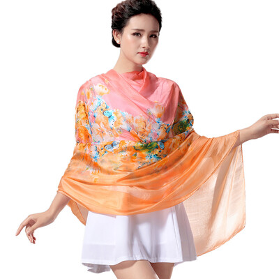 

Anthony ANSIYUK Series-3 Womens Silk Scarf Shawl Increase Scarf Scarf K17 Saucer Love Flower