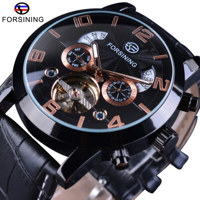 

Relogio Masculino New Men Watches Dress Wrist Mechanical Watches Luxury Top Brand FORSIINING Automatic Flying Tourbillon Watches