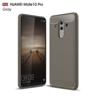 

Fivice Huawei Mate 10 Pro case Luxury brushed carbon fiber TPU soft shell