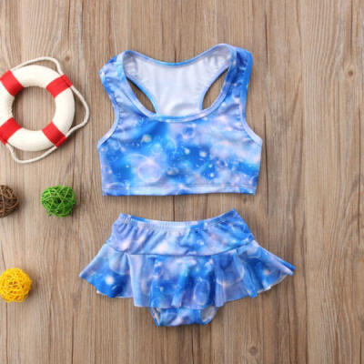 

Kid Girls Summer Swimwear Costume Beach Swimsuit Tankini Bikini Bathing Suit