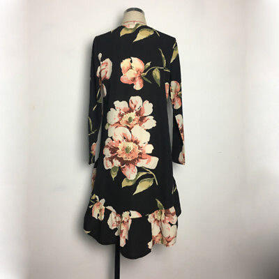 

Women Floral Long Sleeve Blouse Ladies Chiffon Loose Casual Irregularity Tops