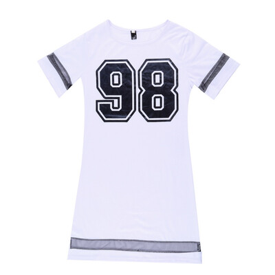 

1PC Women Summer Casual Short Sleeve 98 Printed Lady Slim Sexy Dress Fashion