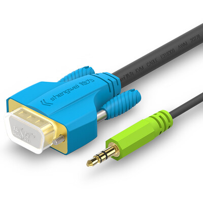 

Shengwei VAC-2020 VGA cable 3 6 DC35 audio interface 2 meters cable computer monitor TV projector HD flame retardant extension cable
