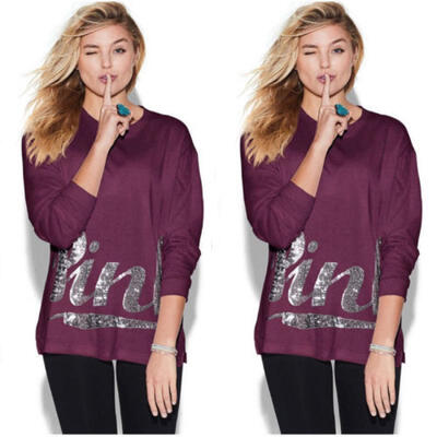 

US Stock Long Sleeve Hoodie Sweatshirt Sweater Casual Hooded Coat Pullover Tops