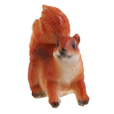 

UpperX Squirrel Simulation Animal Model Statue For Lawns Garden Home Ornament