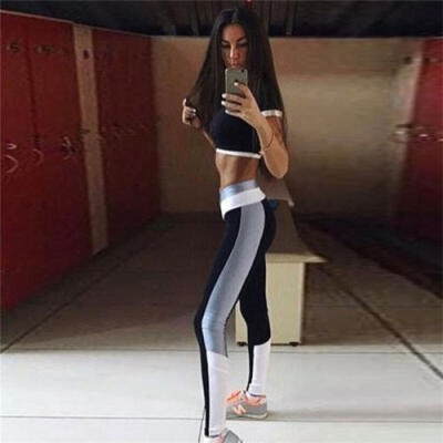 

Women Waist Yoga Fitness Leggings Running Gym Stretch Sports Pants Trousers