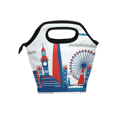 

Lunch Bag Tote Bag Windmill Travel Picnic Organizer Lunch Holder Handbags Lunch Bag Box