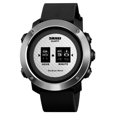 

Time beauty skmei watch mens simple creative sports electronic watch personality student quartz watch 1486 black shell black face black circle