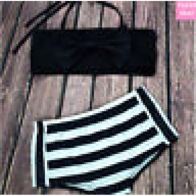 

Summer Mother Mom Daughter Striped Bathing Swimsuit Family Matching Set Swimsuit