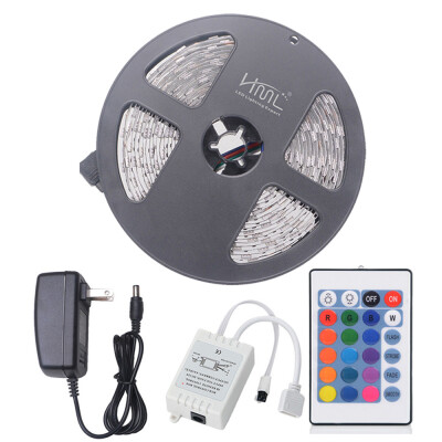 

HML 5M 72W 5050 RGB LED Strip Light with 24 Keys Remote Control And