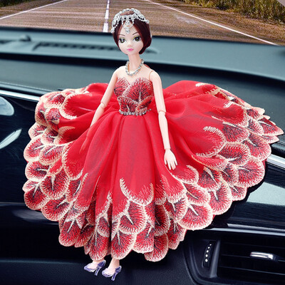 

1Pcs Beautiful Dolls Sweet decorative doll wedding special handmade Doll car interior display decorations accessories