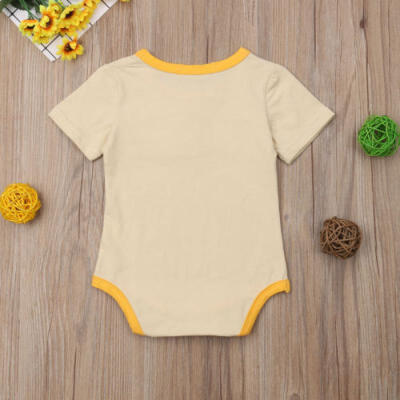 

Newborn Baby Boy Girl Short Sleeve Romper Bodysuit Jumpsuit Sunsuit Clothes US