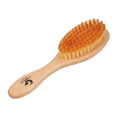 

New Ultra Soft Baby Hair Brush Wooden Handle Newborn Baby Hairbrush Infant Comb Neck Face Duster Brush