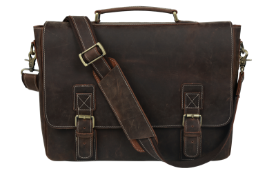 

Baigio Leather Satchel Briefcase 16" Laptop Messenger Shoulder Bag Tote for Men