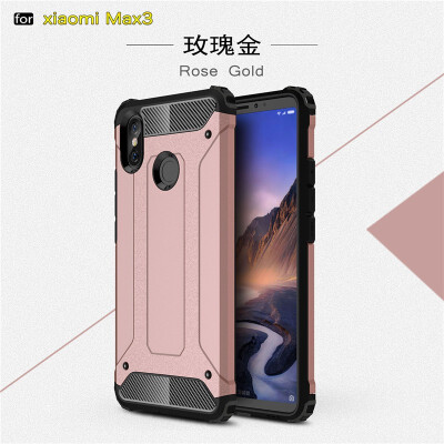 

Fivice Xiaomi MI max3 case Luxury Silicone Diamond Armor PC Hard Shell Phone Case