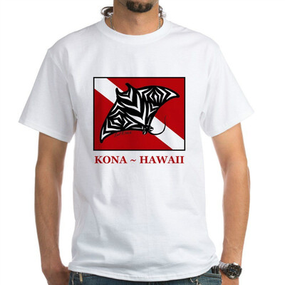 

CafePress - Manta Dive White T-Shirt - 100 Cotton T-Shirt White