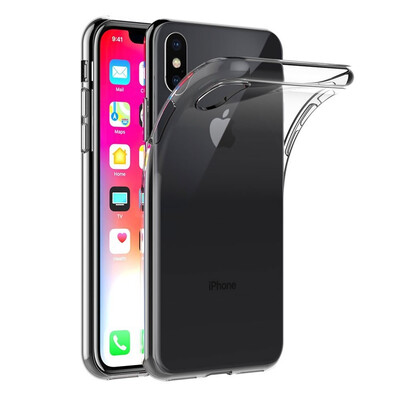 

Case for Apple iPhone X 58 inch Soft TPU Rubber Gel Bumper Transparent Back Cover