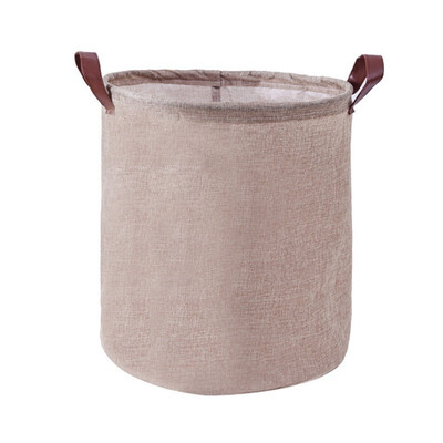 

Laundry Basket Home Washing Sorter Hamper Cotton Linen Toys Storage Bag Foldable
