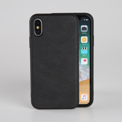 

Phone Cases For iPhone X Xs Max Cover PU Leather Frabic Texture TPU Silicone Case For iPhone 6 6S 7 8 Plus Shell