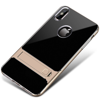 

Goowiiz Phone Case For Iphone XXsXs MaxXR Fashion Slim Shockproof Silicone TPU PC Hard Bracket