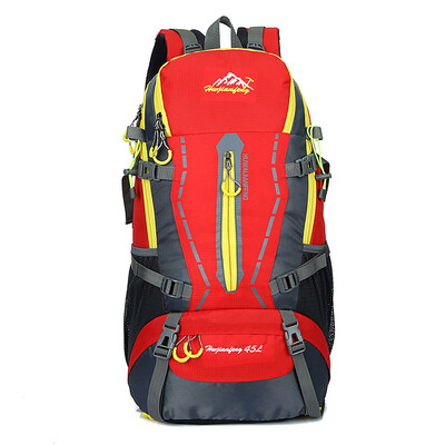 

45L Camping Backpack Water Resistant Lightweight Outdoor Travel Dayback Shoulder Bag Casual Large School Backpack