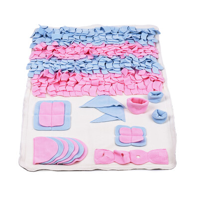 

Handmade Dog Play Mat Snuffle Training Feeding Foraging Mat Nose Work Blanket Machine Washable Pet Toys