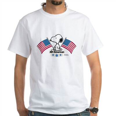 

CafePress - All American Snoopy - 100 Cotton T-Shirt White