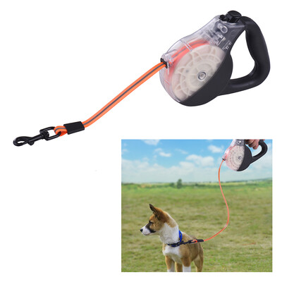 

SSL014TF TPU Reflective Dog Leash Lead Rope Retractable Waterproof Dog Walking Leash Automatic Pet Dog Safety Leash Resistant Dirt