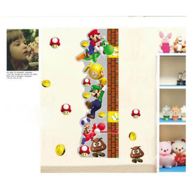 

Super Mario Height Measurement 3D Wall Sticker Art Vinyl Mural Decor Decal Kids