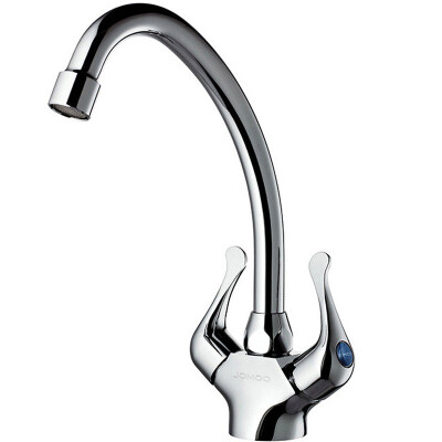 

Nine animal husbandry JOMOO single hole double kitchen kitchen wash basin vertical faucet can be rotated 2301-238