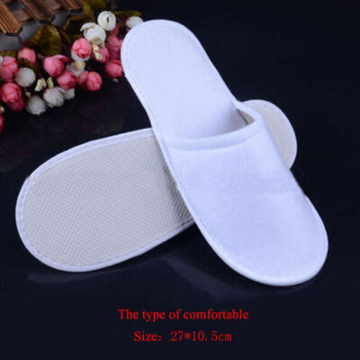 

US STOCK 1Pair Disposable Slippers Guest Hotel SPA Slipper Shoes For Adult Kids