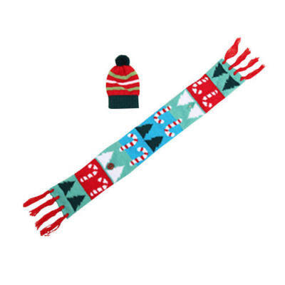 

Christmas Wine Bottle Cover Household Table Party Decor Wrap Hat Top Scarf Gift