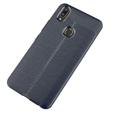 

Fivice Vivo V9 case Luxury leather TPU silicone anti-fall soft shell phone case