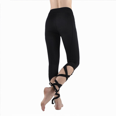 

Womens Active Mesh Panel Insert Workout Yoga Leggings White strip