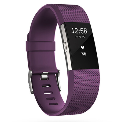 

Fitbit Charge 2 Smart Fashion Heart Rate Hand Ring Heart Rate Мониторинг в реальном времени Автоматическая запись вовремя Caller ID VO2Max Измерение Фиолетовый Большой