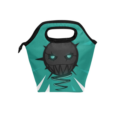 

Lunch Tote Bag Angry Emoji 1 Travel Picnic Insulated Lunch Handbags Portable Zipper Lunch Bag Box