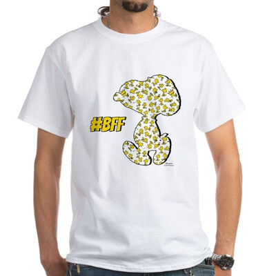 

CafePress Snoopy&Woodstock BFFs White T-Shirt - 100 Cotton T-Shirt White